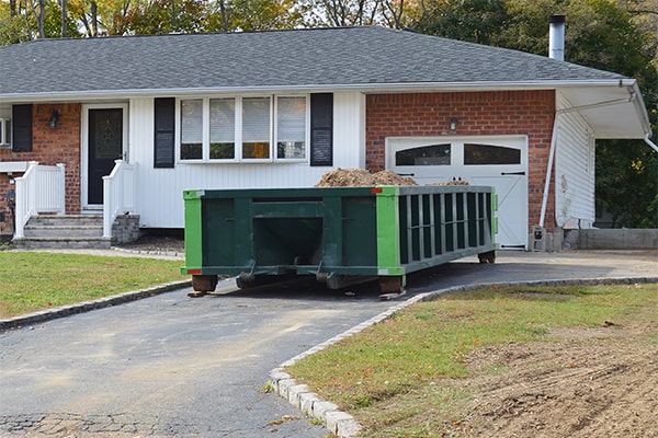 certain items such as hazardous materials and electronics may not be permitted in residential dumpsters